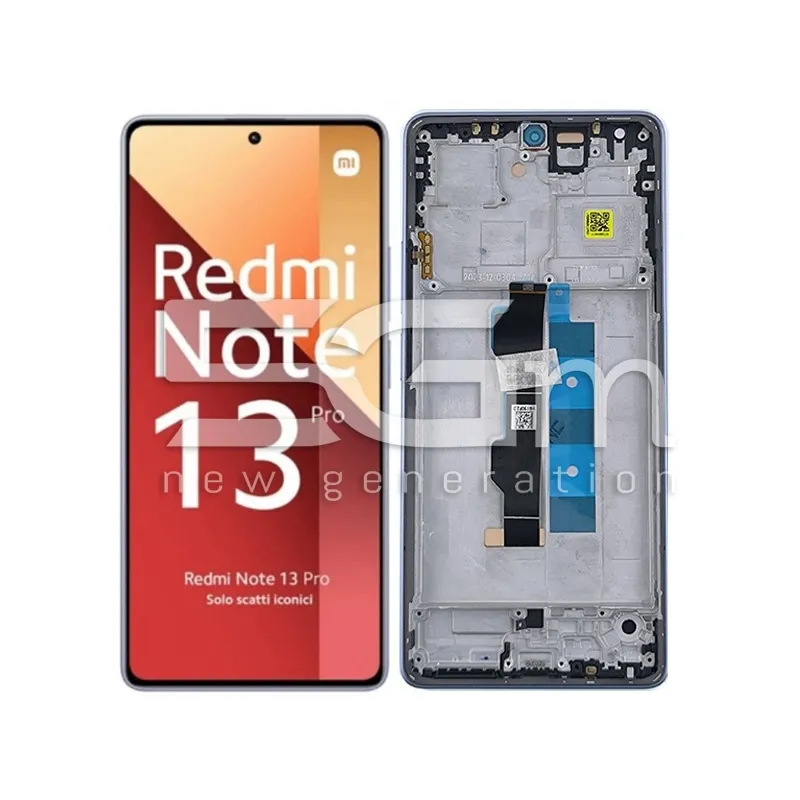 Display Touch + Frame Lavender Purple Xiaomi Redmi Note 13 Pro 4G Ori