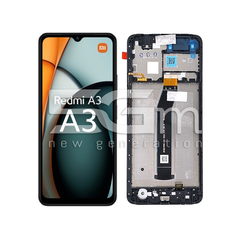 Display Touch + Frame Black Xiaomi Redmi A3 Ori
