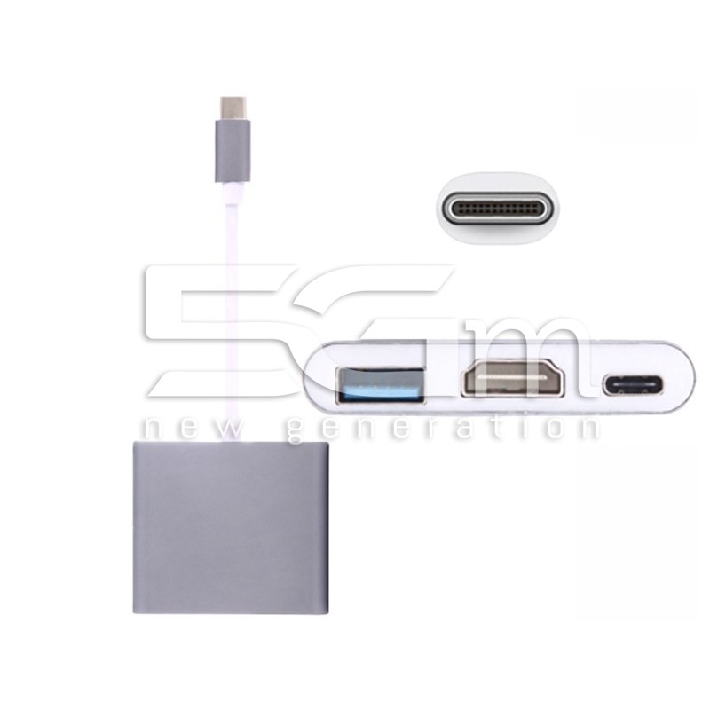 Adattatore USB Type C - a USB-C - Type-C - HDMI