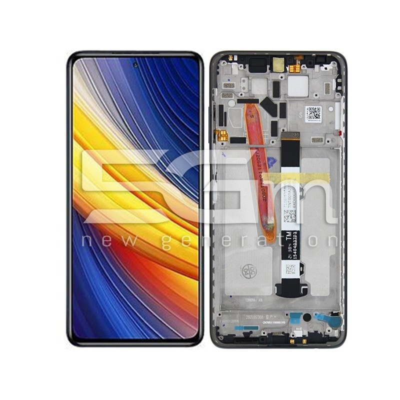 Display Touch + Frame Blue Xiaomi Poco X3 Pro Ori