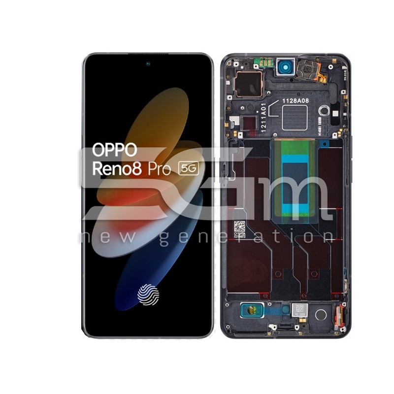Lcd + Frame Black OPPO Reno 8 PRO 5G Ori