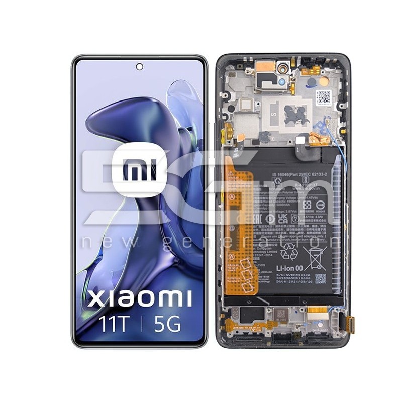 LCD + Frame Black +  Batteria Xiaomi Mi 11T  5G (PULLED)
