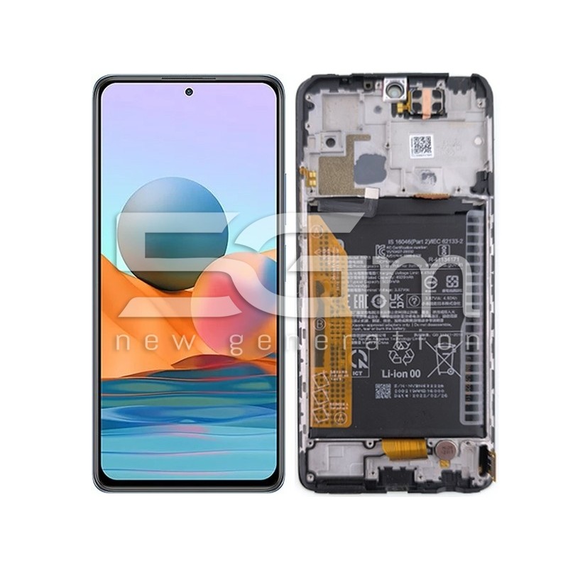 Display Touch + Frame Black Xiaomi Redmi Note 10 Pro (PULLED)