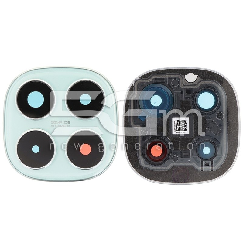 Rear Camera Lens + Frame Coral Green Xiaomi Redmi Note 14 Pro