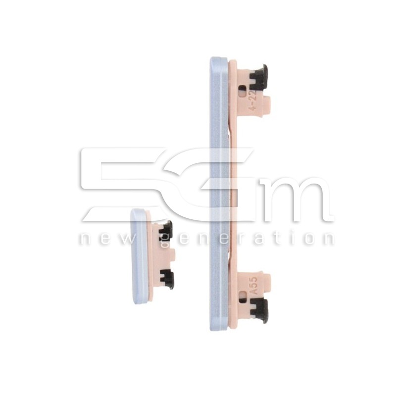 External Button Ice Blue Samsung SM-A556B A55 5G