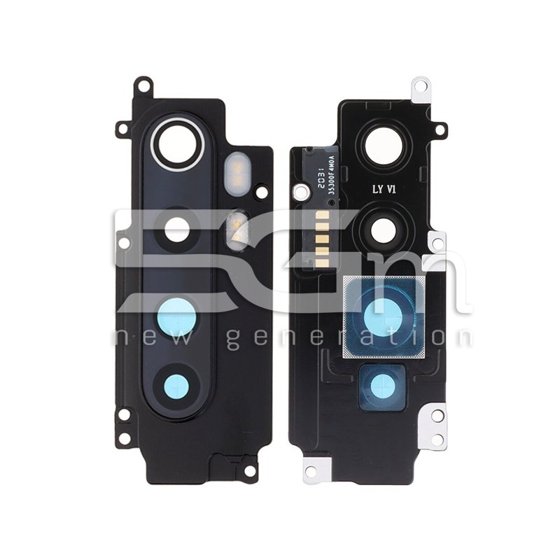 Rear Camera Lens + Frame Black Xiaomi Mi Note 10 Lite