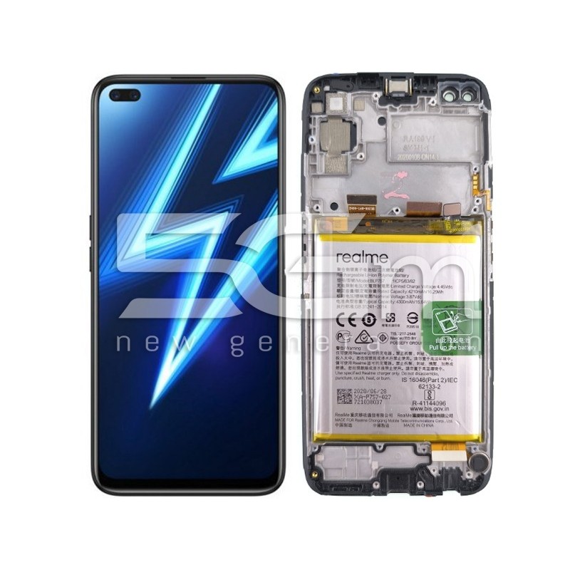 LCD + Frame + Battery Realme 6 Pro (PULLED)