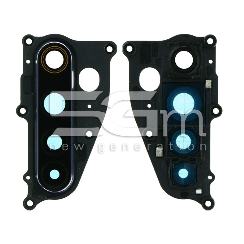 Vetrino Camera Posteriore + Frame Blu Realme 6 Pro