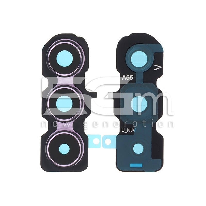 Rear Camera Lens + Frame Lavender Samsung SM-A556B A55 5G