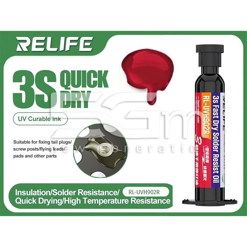RELIFE RL- UVH902R UV Curing Paste 3 Second Red