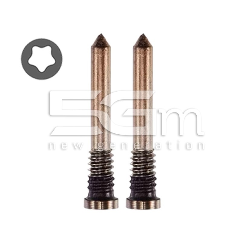 Coppia Viti Connettore Di Ricarica Desert Titanium iPhone  16 Pro - 16 Pro Max