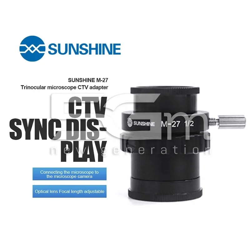 Adaptador CTV Sunshine M-27 1/2 para Microscópio Universal | 5G-M