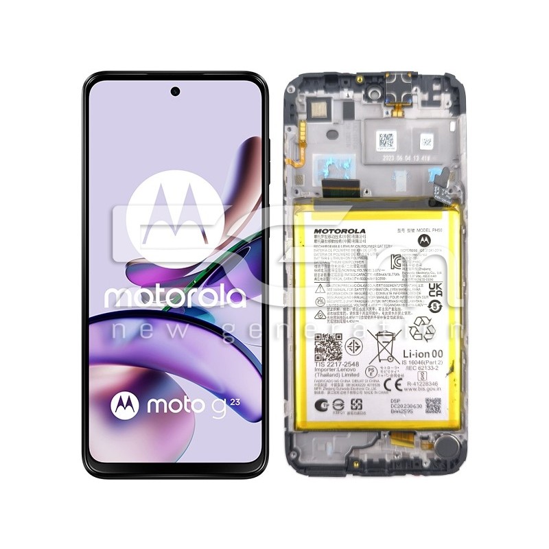 Display Touch + Frame Black Moto G23 (PULLED)