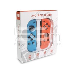 J-C Left + Right Wireless Joypad Switch (Red+Blue)