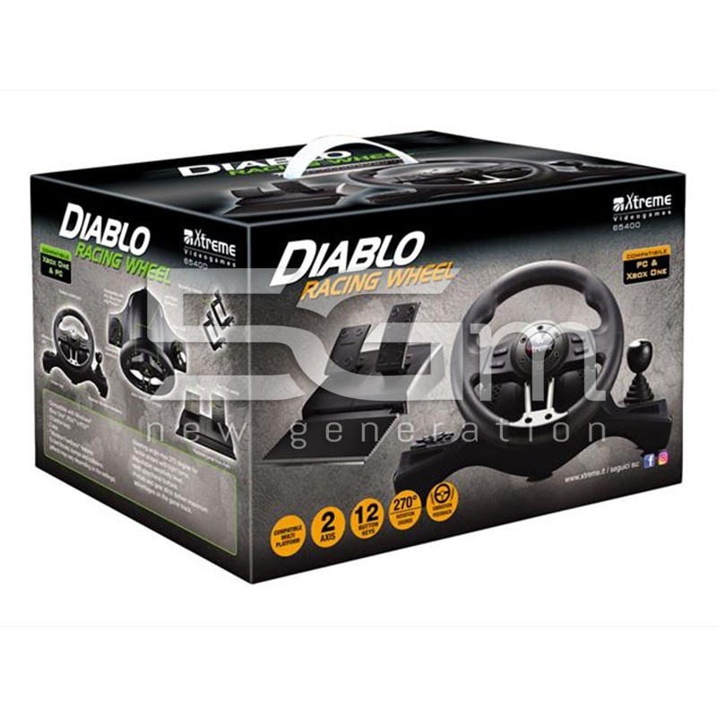 Diablo Xtreme Steering wheel + Pedals Racing Xbox - PC