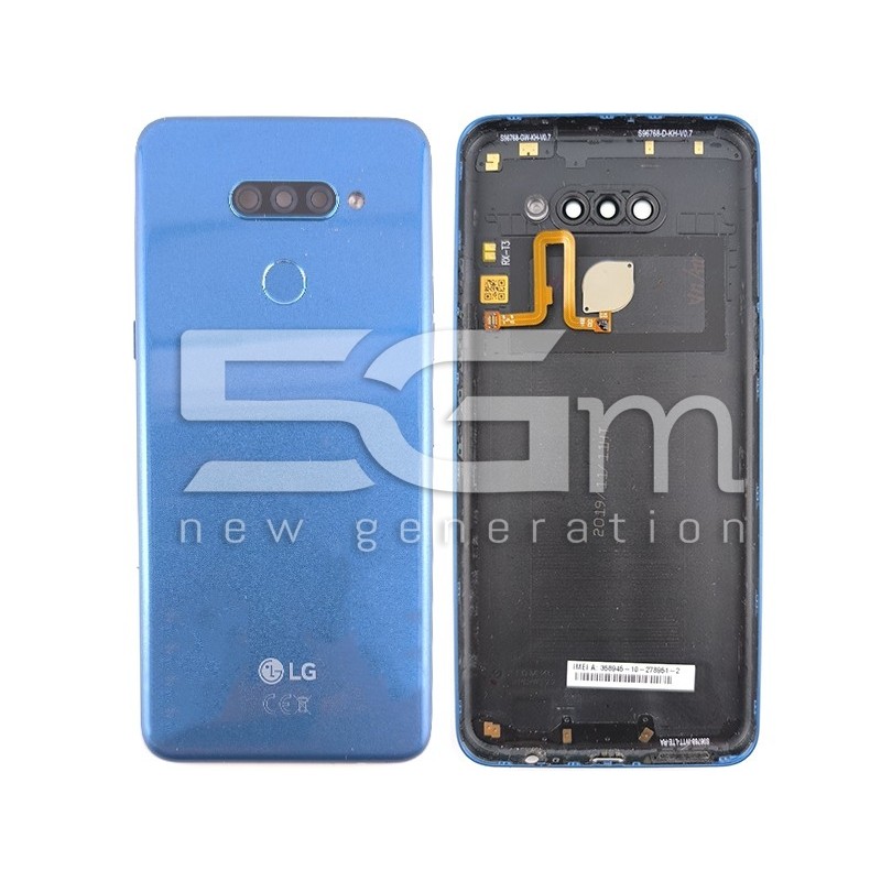 Rear Cover Blue + Fingerprint LG K50S (PULLED)