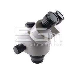 Trinocular Microscope Head Silver 7X-45X