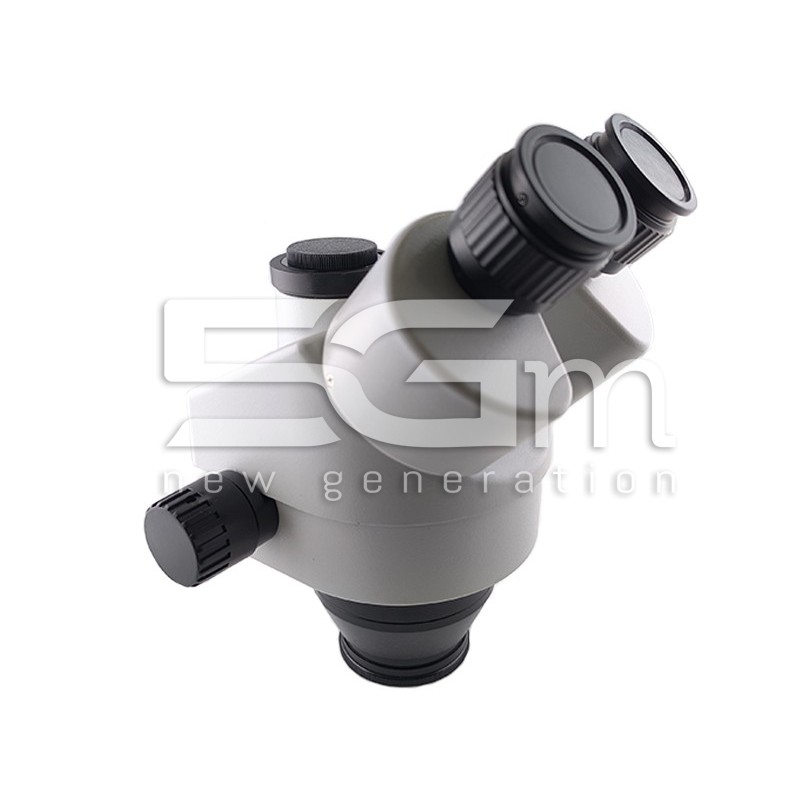 Trinocular Microscope Head Silver 7X-45X