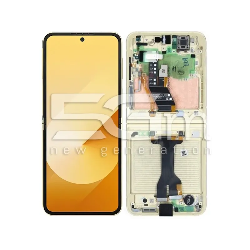 Display Touch + Frame Yellow Samsung SM-F741 Flip 6 Ori