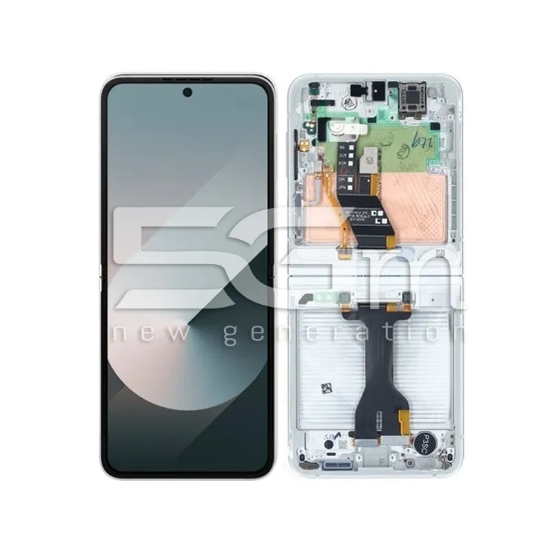 Display Touch + Frame White Samsung SM-F741 Flip 6 Ori