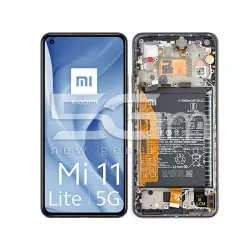 LCD + Frame Black + Batteria Xiaomi Mi 11 Lite - 11 Lite 5G (PULLED)