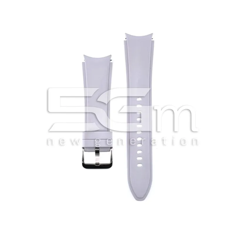 Rubber Strap Silver Samsung SM-R895 46mm