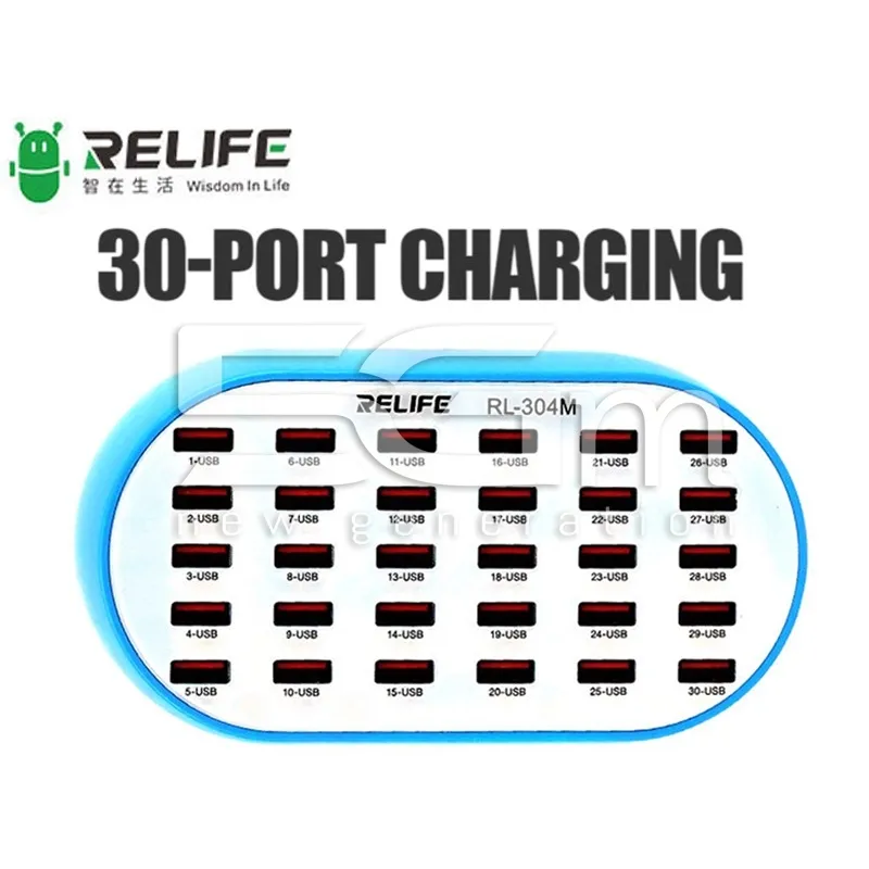 RELIFE RL-304M 30 Ports USB 160W High Power Charger Station