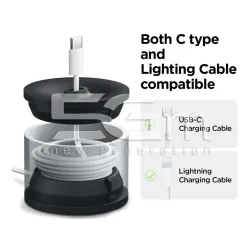 ELAGO Lightning Charging Station Aluminum Black
