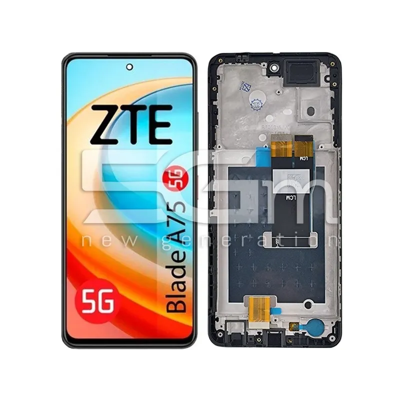 Display Touch + Frame Nero ZTE A75 5G (IPS)