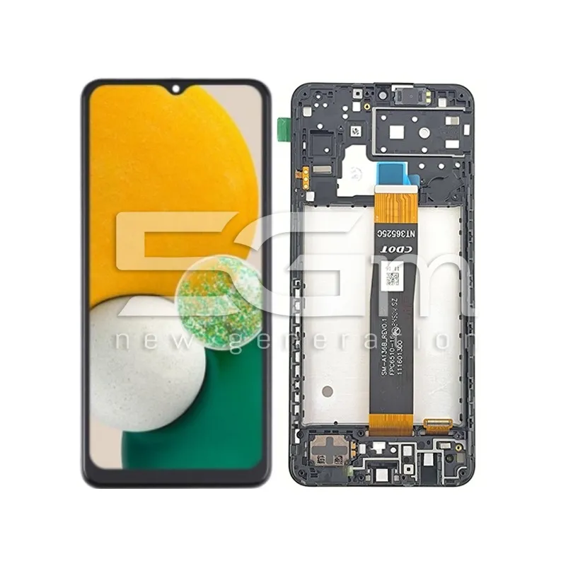 Display Touch + Frame Black Samsung A136B A13 5G (Flex A136B REV0.1) Ori