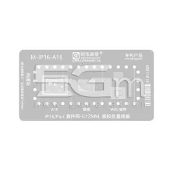 AMOE M-IP16-A18 0.12MM Stencil iPhone 16 - 16 Plus