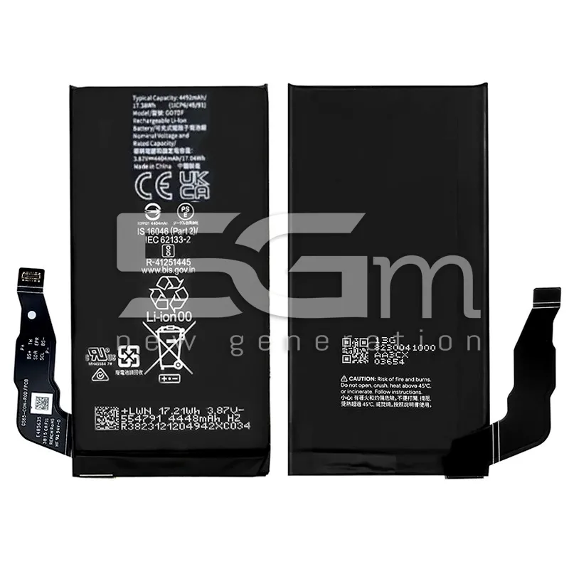 Batteria GO7DF 4492mAh Google Pixel 8a NO LOGO