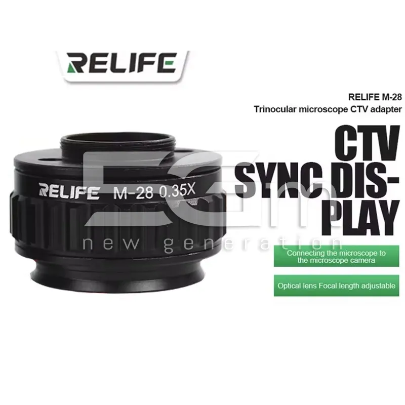 Relife CTV Camera Adaptor Microscopio M28 0.35X Nero
