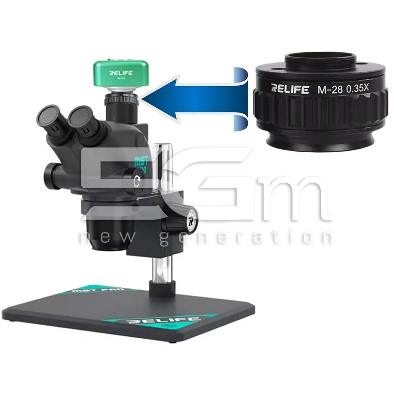 Relife CTV Camera Adaptor Microscopio M28 0.35X Nero