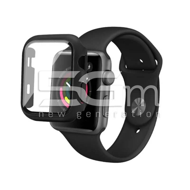 Case Black With Tempered Glass Apple Watch 1 - 2 - 3 (38mm)