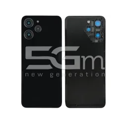 Rear Cover Black + Camera Lens + Adhesive Xiaomi Redmi 12 4G (No Logo)