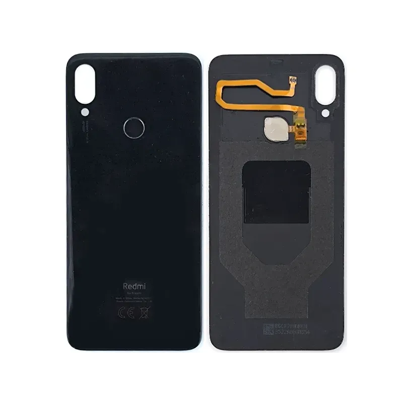 Rear Cover Black + Fingeprint Xiaomi Redmi Note 7 - 7 Pro (PULLED)