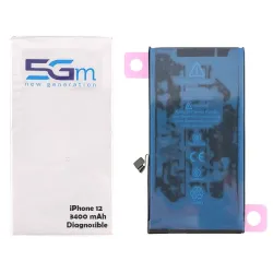 Batteria 5G-M Diagnosable High Capacity 3400mAh per iPhone 12 e 12 Pro con adesivo