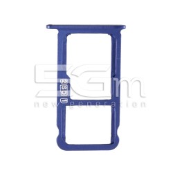 Supporto Sim Card + Micro SD Blu Nokia 7.1 Plus