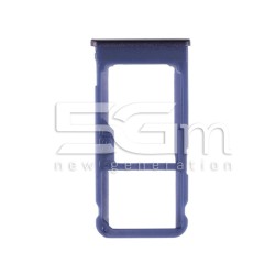 Sim Card + Micro SD Tray Blue Nokia 5.1 Plus