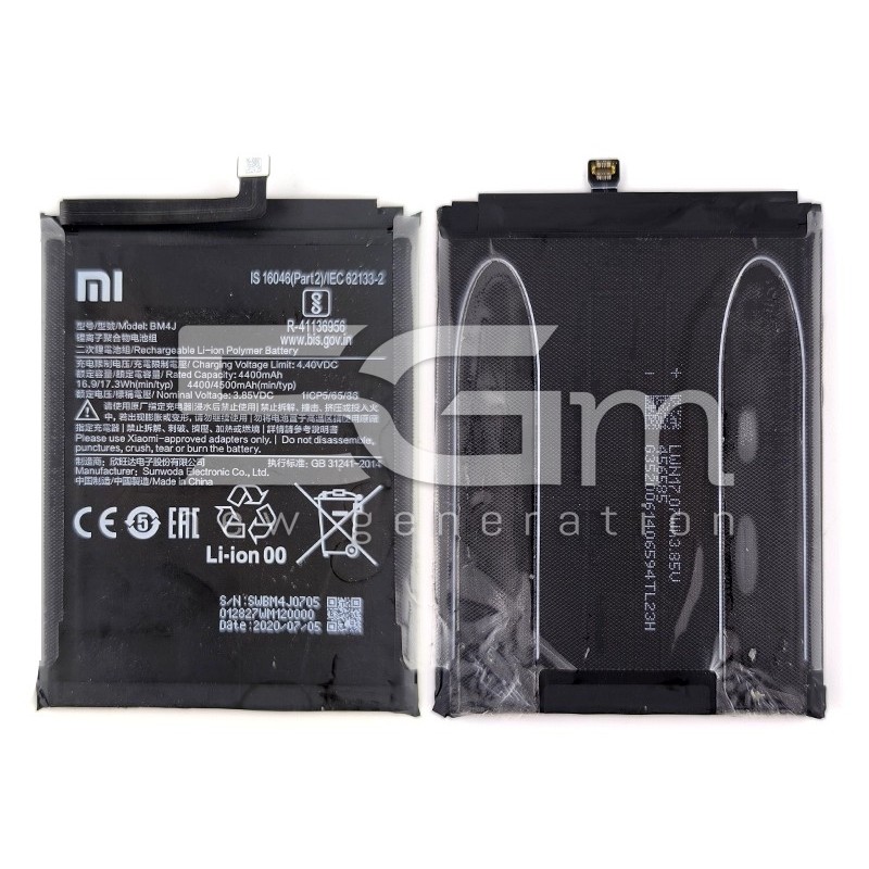 Batteria BM4J 4400mAh Xiaomi Redmi Note 8 Pro (PULLED)