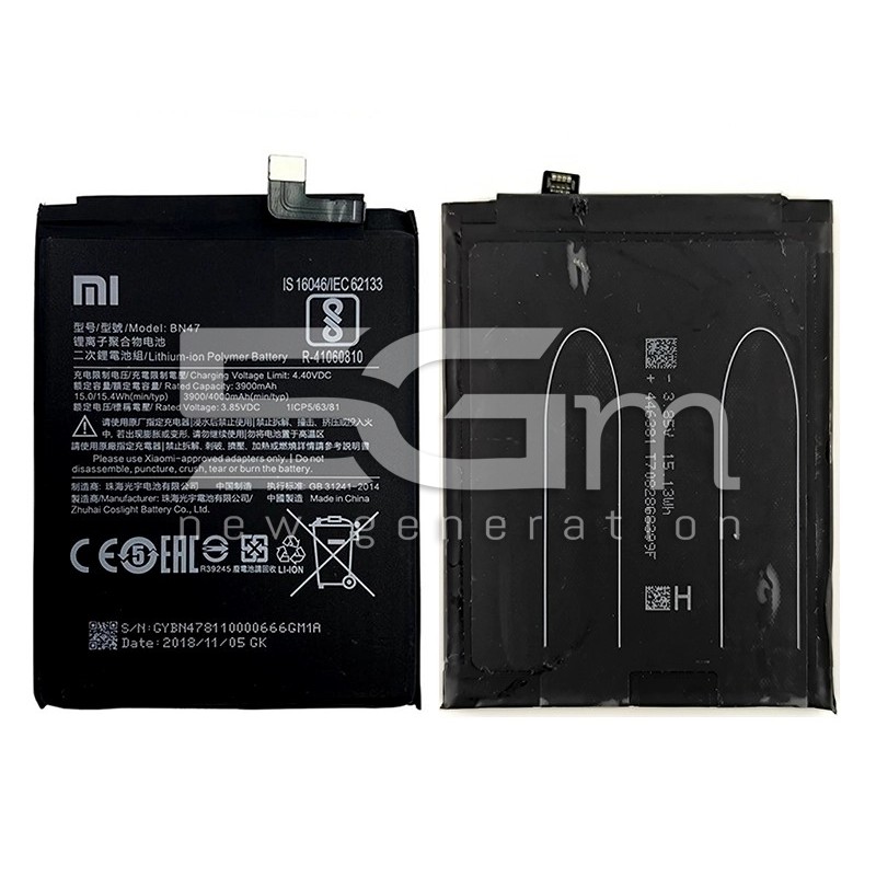 Batteria BN47 4000mAh Xiaomi Mi A2 Lite - Redmi 6 Pro (PULLED)