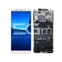LCD + Battery + Frame White Xiaomi Redmi 5 Plus (PULLED)