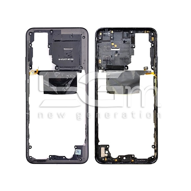 Middle Frame + Parts Graphite Gray Xiaomi Redmi Note 11 4G (PULLED)
