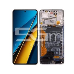 LCD + Batteria + Frame White Xiaomi Poco X6 5G (PULLED)