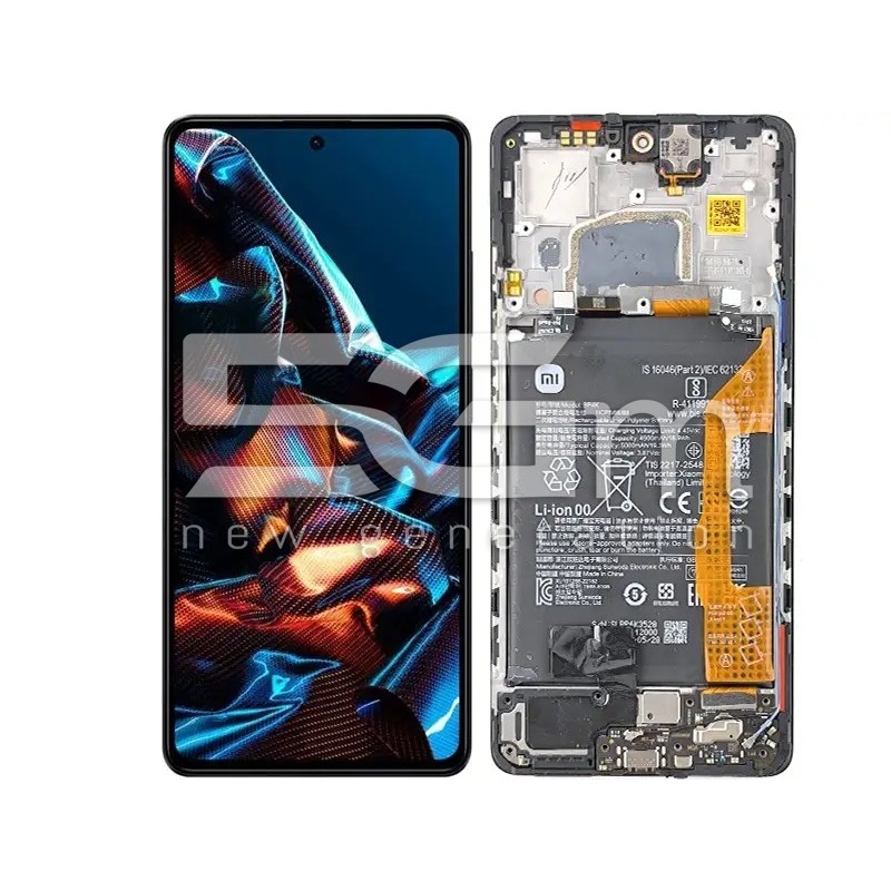 LCD + Batteria + Frame Full Parts Black Xiaomi Poco X5 Pro 5G (PULLED)