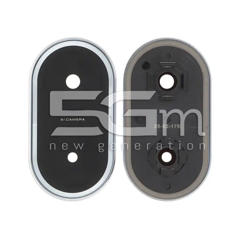 Vetrino Camera Posteriore + Frame Silver Xiaomi Redmi A5 4G