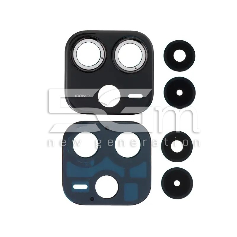 Rear Camera Lens + Frame Black Xiaomi Redmi Note 14 4G