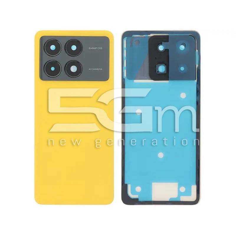 Retro Cover Yellow Xiaomi Poco X6 Pro No Logo