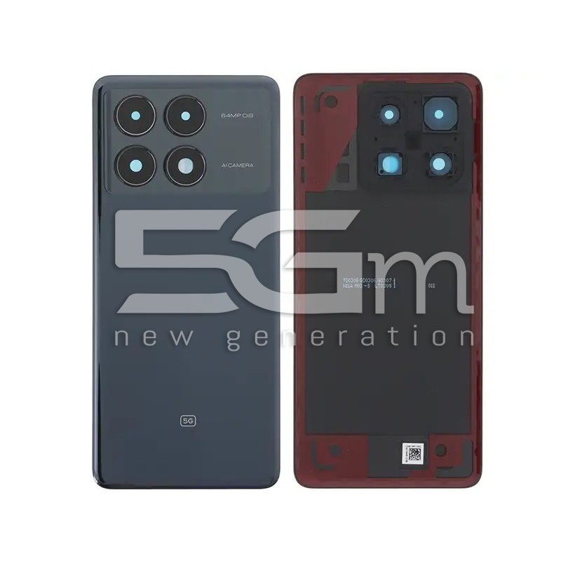Rear Cover Black Xiaomi Poco X6 Pro No Logo
